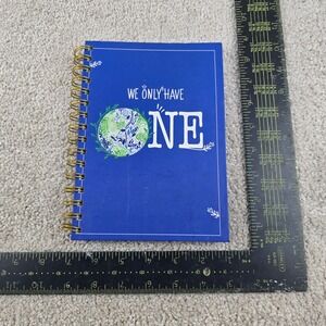 Top Flight A5 Notebook Blue We Only Have One Earth Graphic Wide Rule Spiral